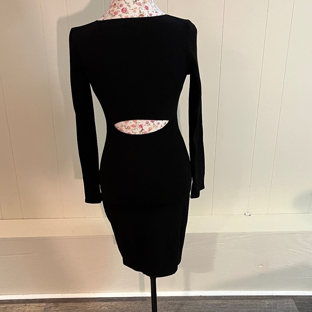 NWT Helmut Helmut Lang Gala Knit Dress with Back Cut Out. Sz S.